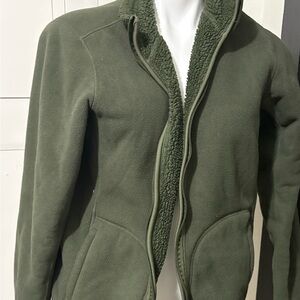 Olive Green Fleece Jacket